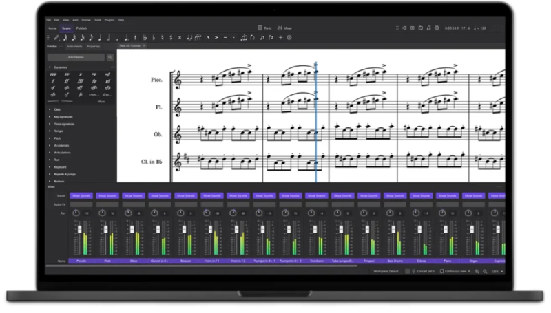 [简谱打谱软件]Musescore v4.4.2+教程+素材 [WiN, MacOSX, LiNUX]-vst音频站