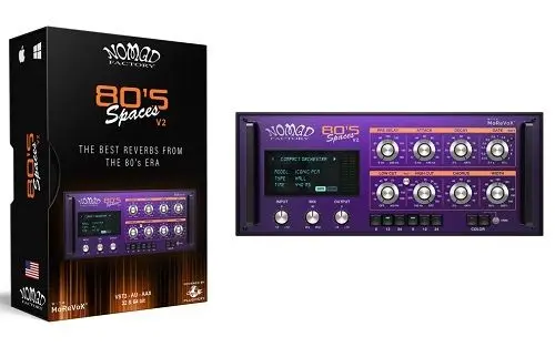 [80年代氛围空间混响插件]Nomad Factory 80s Spaces v2.4.0 BETA [WiN]（301Mb）-vst音频站