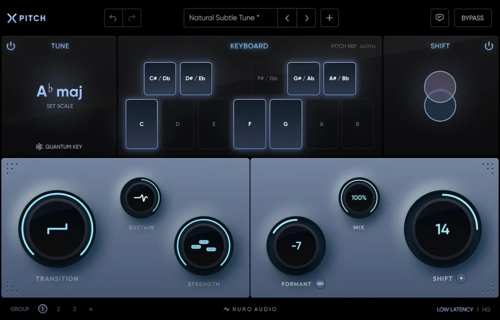实时音高修正电音插件Nuro.Audio.Xpitch.v1.0.2-【Win、Mac】-vst音频站
