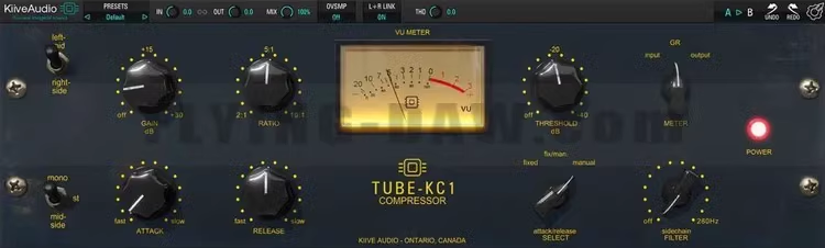 [新一代御用人声压缩器]Kiive Audio KC1 Tube Compressor v1.0.0 [WiN, MacOSX]-vst音频站