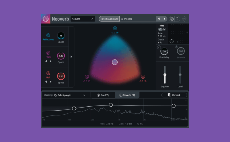 [智能混响插件] iZotope Neoverb Pro v1.4.0/v1.3.0 [WiN, MacOSX]-vst音频站