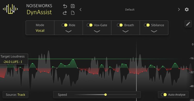 [提升效率的人声编辑插件]NoiseWorks DynAssist v2.2.0-MOCHA [WiN]-vst音频站