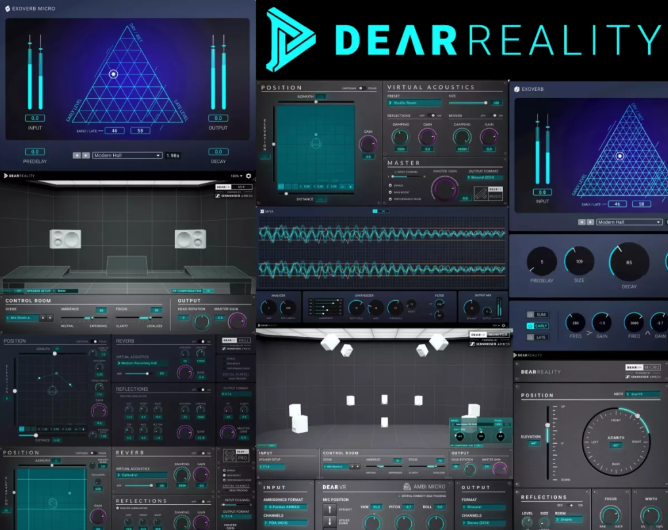 Dear Reality Plugin Bundle 2024.08.18 [虚拟声学插件包] [MacOSX]-vst音频站