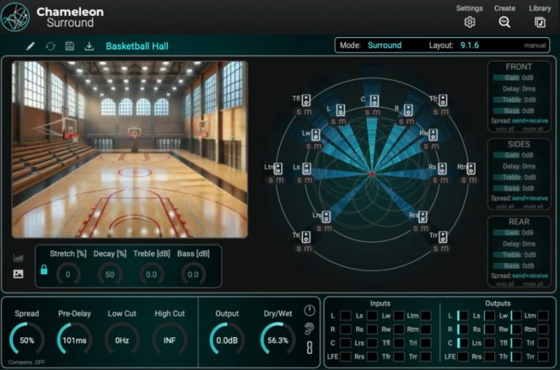 Accentize Chameleon Surround v1.1.3-R2R [变色龙环绕声混响插件] [WiN]-vst音频站