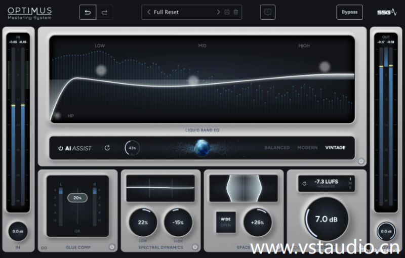 SSG Audio Optimus v1.0.19 [最先进的AI母带处理系统] [WiN]-vst音频站