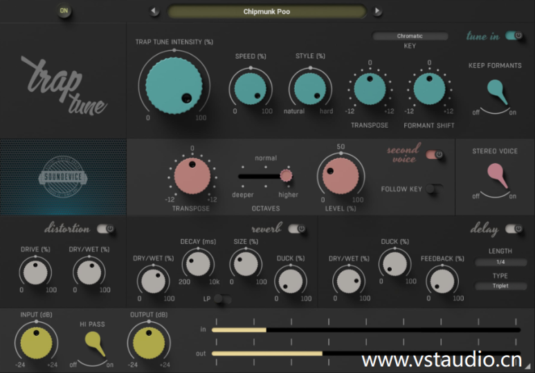 Soundevice Digital TrapTune v1.9 [人声自动音调校正插件] [WiN]-vst音频站