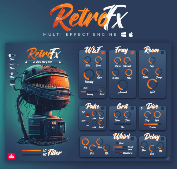 [复古多效果插件]ProducerSources RetroFX v1.4.5 [WiN]-vst音频站