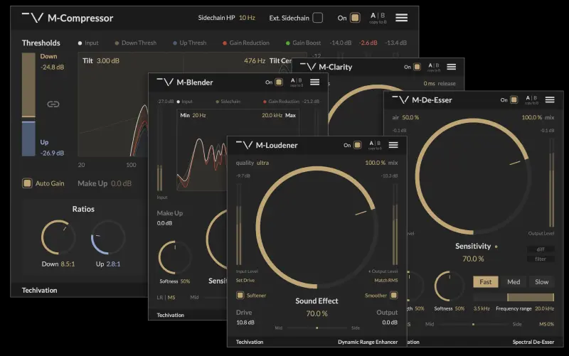 Techivation M and AI Bundle INTEL 2024 [AI智能效果器] [MacOSX]-vst音频站