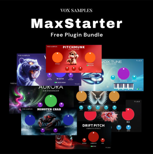 [Vox Samples系列插件合集]Vox Samples MaxStarter Plugins Bundle 2025-03 VST3 AU AAX [WiN, MacOSX]-vst音频站