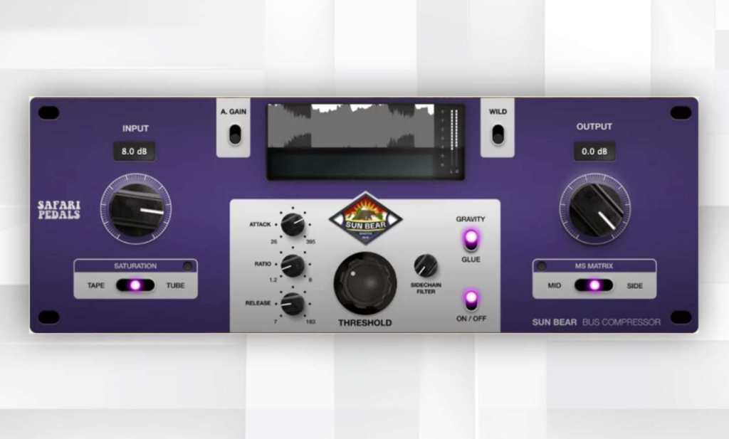 [高精度母带总线压缩器]Safari Pedals Sun Bear Compressor v1.1.2025 [WiN]-vst音频站
