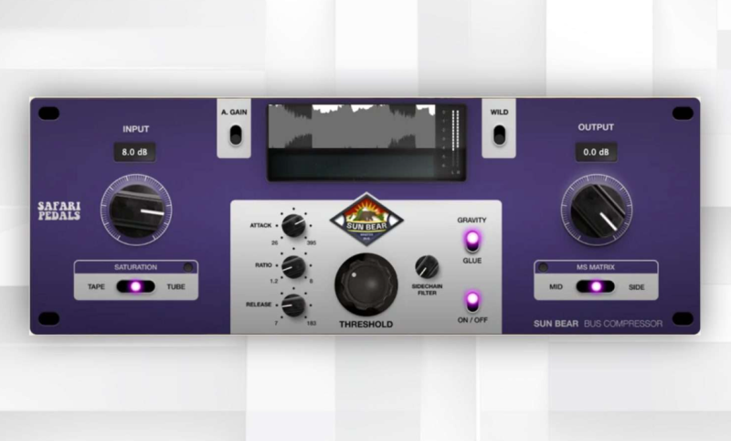 [高精度母带总线压缩器]Safari Pedals Sun Bear Compressor v1.1.2025 [WiN]-vst音频站