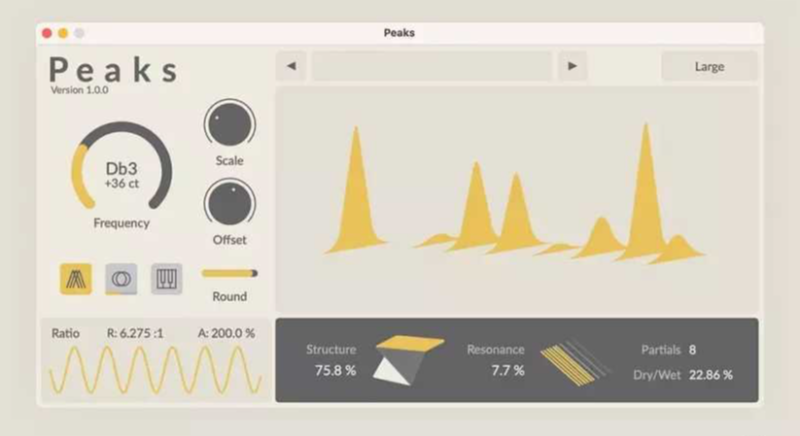 [模态谐振器插件]Rainbow Circuit Peaks [WiN, MacOSX]-vst音频站
