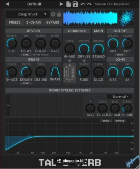 [AI智能混响插件]Togu Audio Line TAL-G-Verb v1.2.9 U2B [MacOSX]-vst音频站