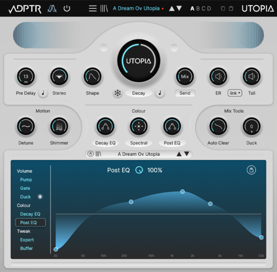[更新：有史以来第一款频谱混响]ADPTR AUDIO Utopia v1.0.0 [WiN, MacOSX]-vst音频站