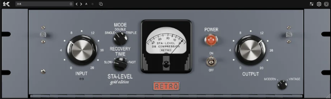 [硬件模拟压缩器]Kazrog Retro STA-LEVEL v1.0.0 [WiN, MacOSX]-vst音频站