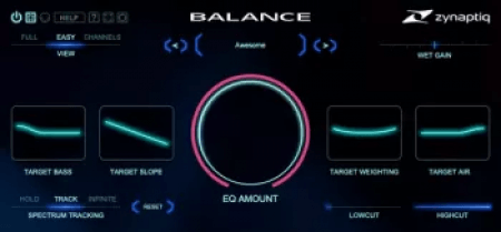 [智能自动曲线塑形均衡器] Zynaptiq BALANCE v1.0.2 [WiN]-vst音频站