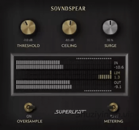 [动态和模拟温暖完美平衡 限制器]Soundspear Superlimit v1.0 [WiN, MacOSX]-vst音频站