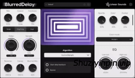 [延迟效果器]Linear Sounds BlurredDelay v1.1.1 [WiN]-vst音频站