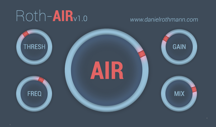 [一键提升空气感 人声磁性效果器]Daniel Rothmann Roth-AIR v1.0.4 [WiN, MacOSX]-vst音频站
