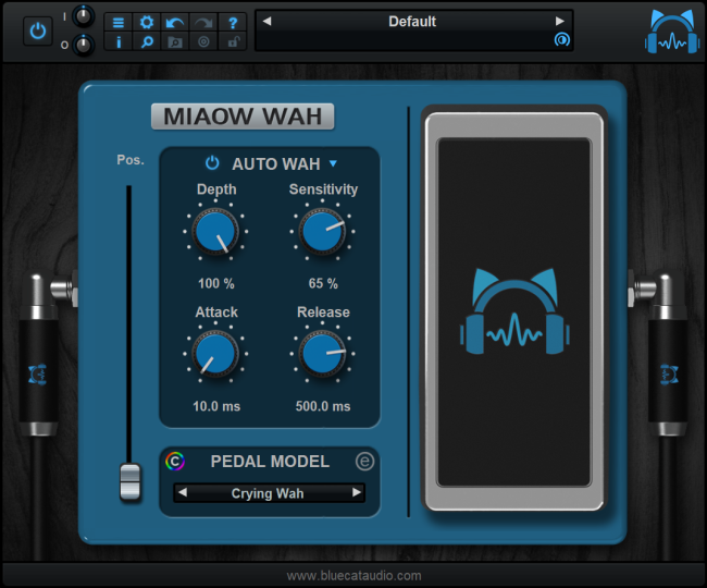 [增强型虚拟哇音踏板插件]Blue Cat Audio Miaow Wah v1.0 [WiN]-vst音频站