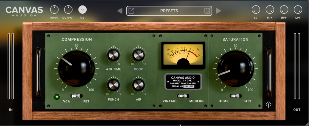[音色塑造器]Canvas Audio Oak Dynamic Tone Shaper v1.0.0 Patched Incl. Keygen-MOCHA [WiN]-vst音频站