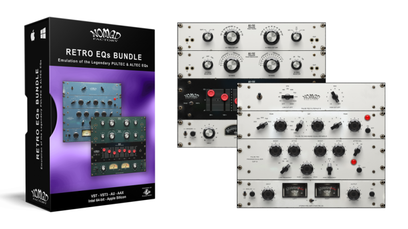 [三个标志性均衡器]Nomad Factory Retro EQs Bundle 2.3.0 HCiSO [MacOSX]-vst音频站