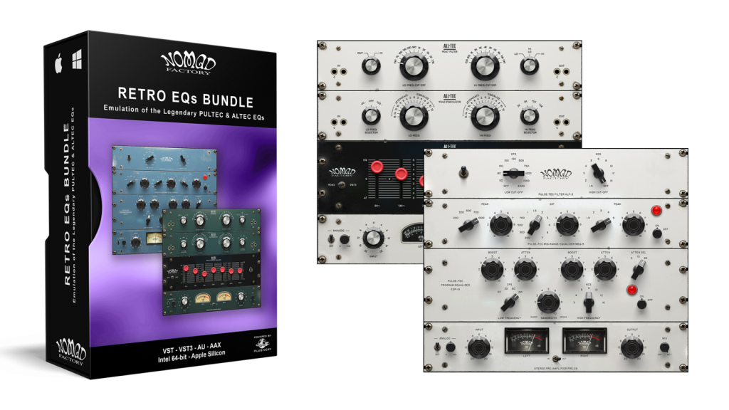 [三个标志性均衡器]Nomad Factory Retro EQs Bundle 2.3.0 HCiSO [MacOSX]-vst音频站