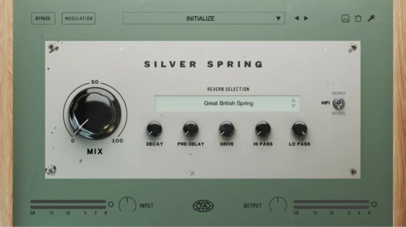 [传奇模拟弹簧混响]Teletone Audio Silver Spring v1.0.0 Incl Keys-BUBBiX [WiN, MacOSX]-vst音频站