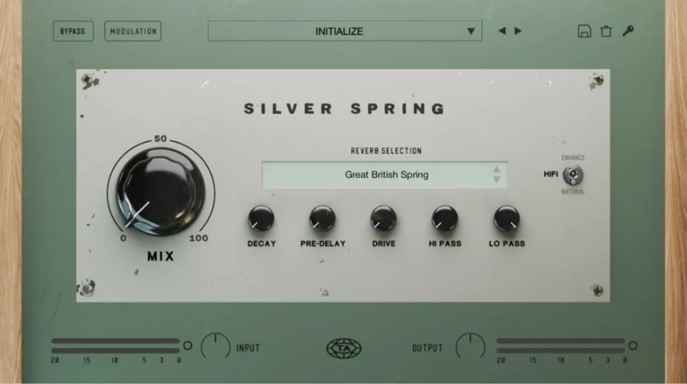 [传奇模拟弹簧混响]Teletone Audio Silver Spring v1.0.0 Incl Keys-BUBBiX [WiN, MacOSX]-vst音频站