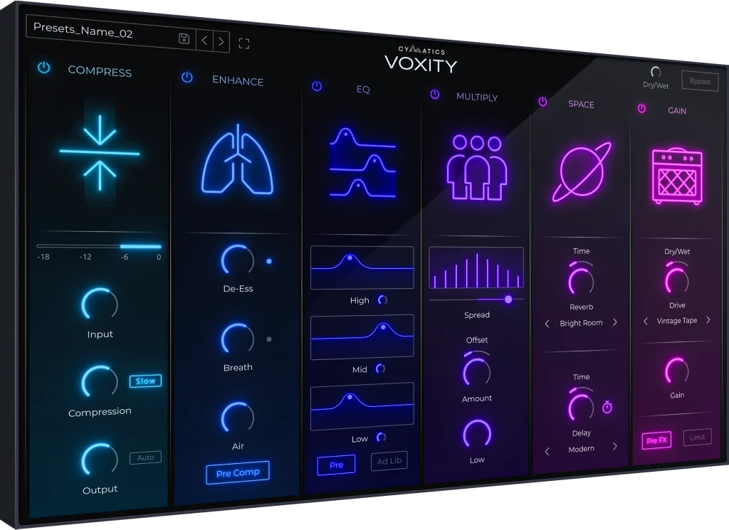 [一体化人声混音插件合集] Cymatics VOXITY Vocal Mixing Plugin v0.8.0-GTA [WiN, MacOSX]-vst音频站
