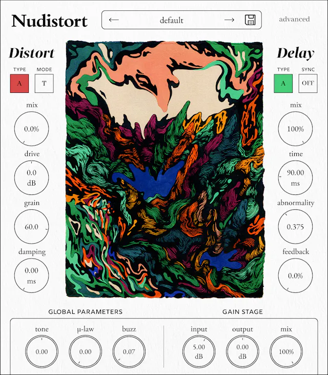 [失真效果器] Nudist Audio Nudistort v1.2.4 Incl. Keygen-MOCHA [WiN, MacOSX]-vst音频站