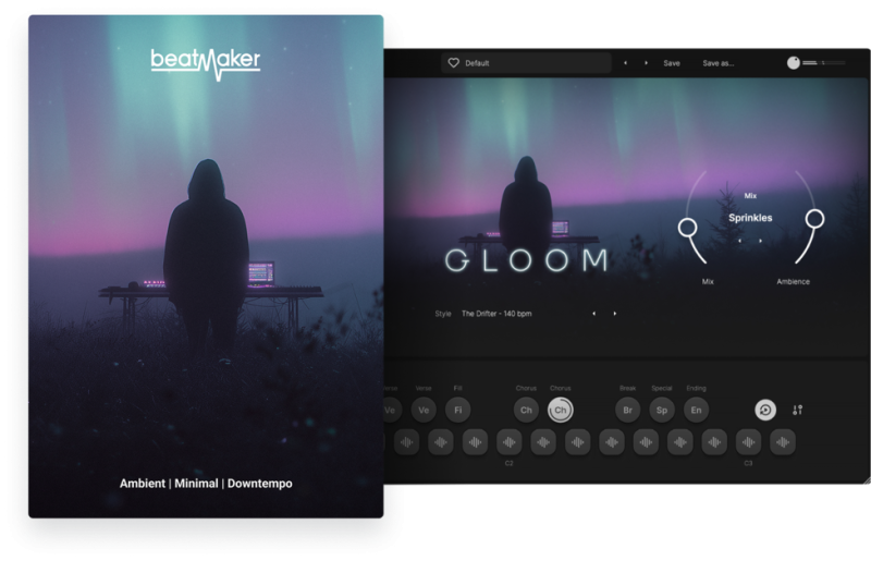 [空间感氛围极简音效乐器插件] UJAM Beatmaker Gloom v3.0.1-R2R [WiN]-vst音频站