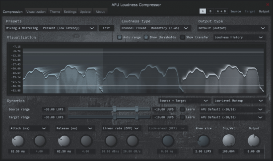 [响度压缩器插件] APU Software Loudness Compressor v4.3.6 Incl Keygen-BTCR [WiN, MacOSX]-vst音频站