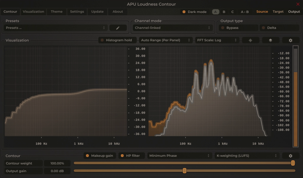 [实时等响度滤波器插件] APU Software APU Loudness Contour v4.3.6 Incl Keygen-BTCR [WiN, MacOSX]-vst音频站
