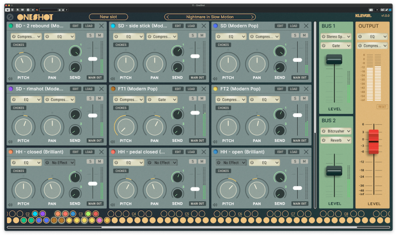 [打击乐采样器]Klevgrand OneShot v1.0.3 [WiN, MacOSX]-vst音频站