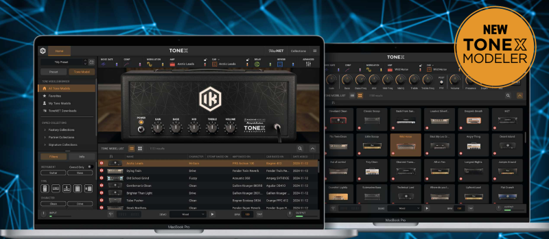 [上千种音色：AI机器建模吉他贝斯综合效果插件] IK Multimedia TONEX MAX v1.10.4-TCD [WiN]-vst音频站