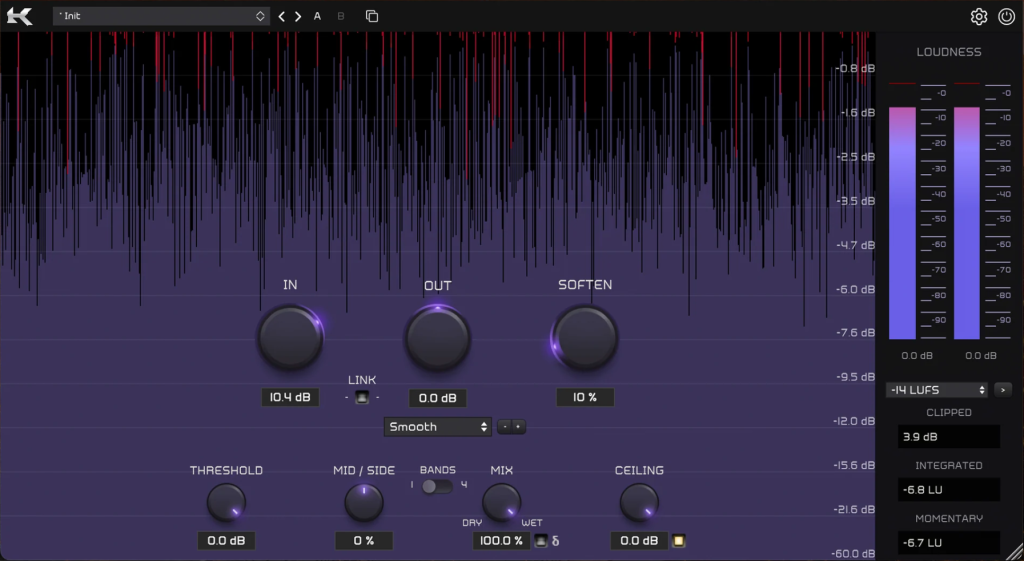 [混音和母带处理的行业标准削波器] Kazrog KClip 3 v3.6.5 [WiN, MacOSX, LiNUX]-vst音频站