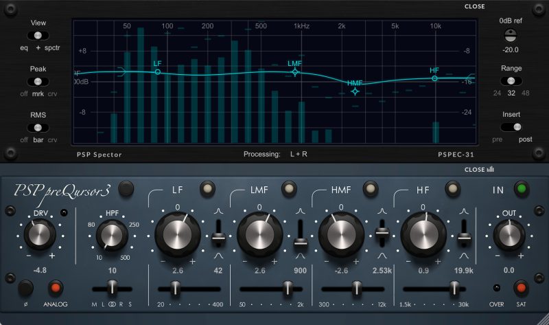 瑞士军刀-硬件模拟多段精准EQ均衡器插件 PSPaudioware PSP preQursor3 v3.0 WIN-vst音频站