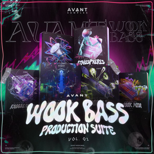 [回响重拍素材/Serum预置/FL工程模板/Ableton工程模板]Avant Samples Wook Bass Production Suite Vol.1 [WAV, MiDi]-vst音频站