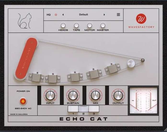 [最好的磁带模拟回声效果器] Wavesfactory Echo Cat v1.0.2 [WiN, MacOSX]-vst音频站