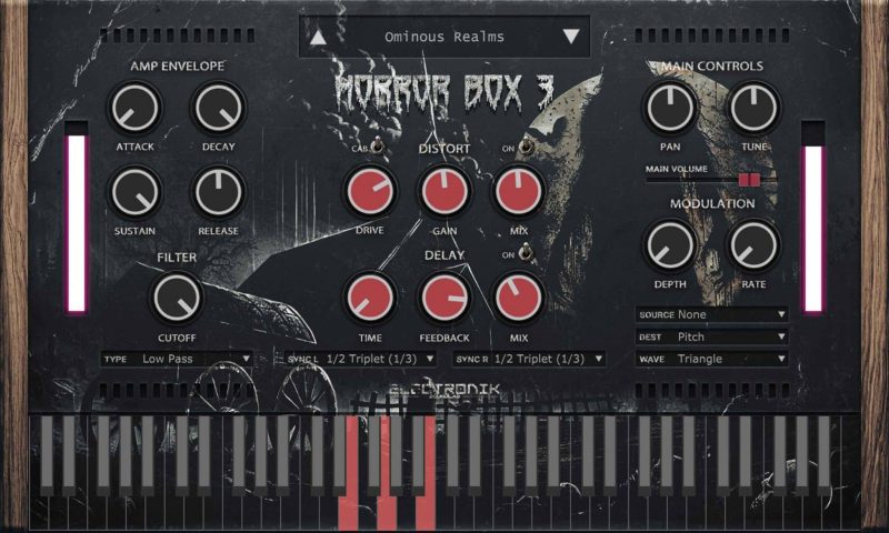 [恐怖音景氛围融合效果乐器插件] Electronik Sound Lab HORROR BOX v3.0.1 RETAiL [WiN, MacOSX]-vst音频站