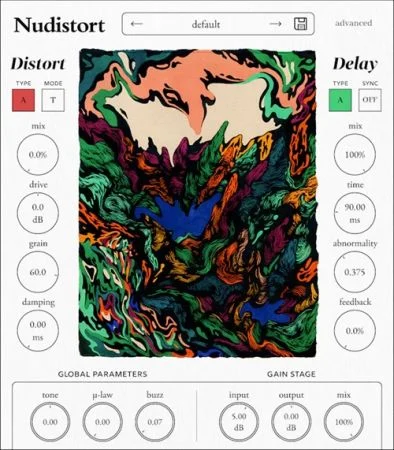 [失真效果器] Nudist Audio Nudistort v1.2.5 Incl. Keygen-MOCHA [WiN, MacOSX]-vst音频站