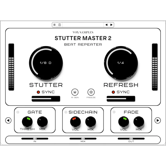 [24 个 FX 模块的 AI 驱动的卡顿效果插件] Vox Samples Stutter Master 2 Beat Repeater v2.3.5 Patched Incl. Keygen-MOCHA [WiN]-vst音频站
