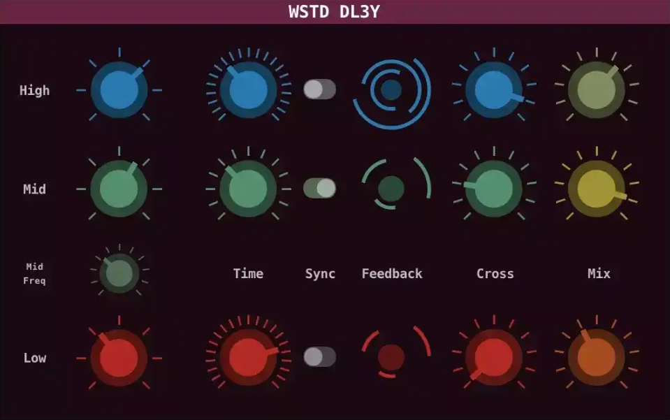 [三频段延迟插件] Wasted Audio WSTD DL3Y v1.1.1 VST-BTCR [WiN, MacOSX, LiNUX]-vst音频站