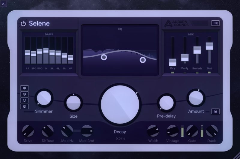 [自适应算法混响器] Auburn Sounds Selene 1.0.0-BTCR [WiN, MacOS]-vst音频站