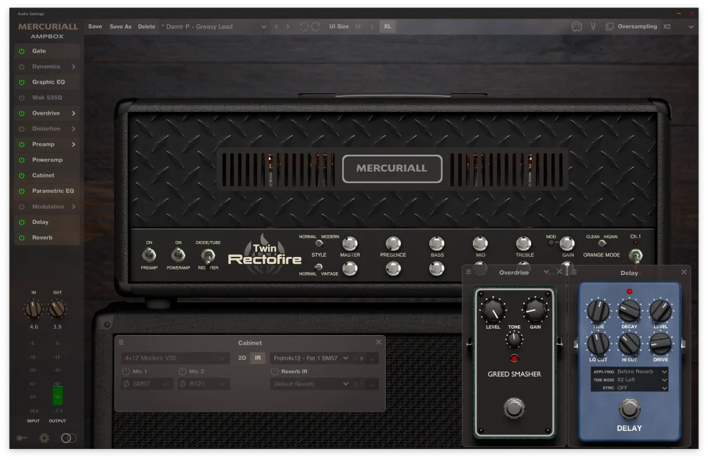 Mercuriall AmpBox v1.8.0 [WiN, MacOSX] [前置吉他放大器]-vst音频站