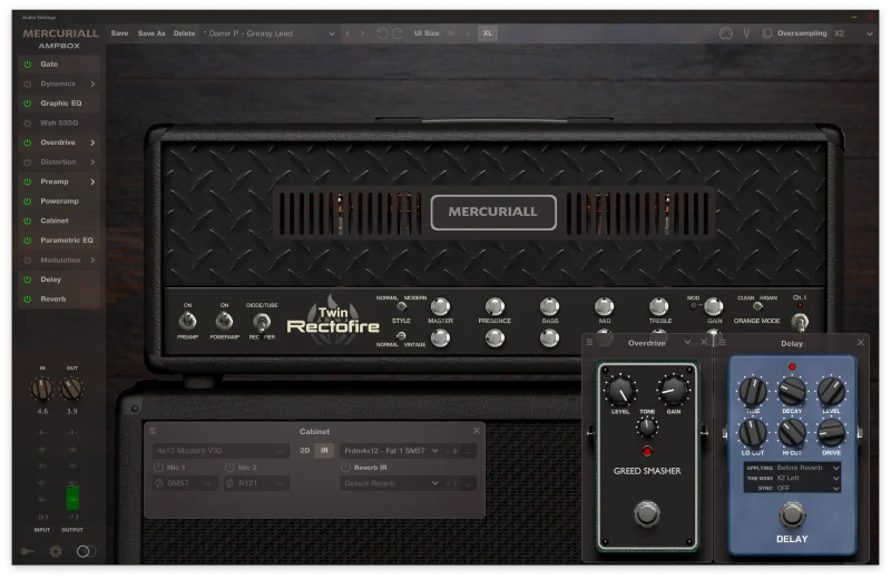 Mercuriall AmpBox v1.8.0 [WiN, MacOSX] [前置吉他放大器]-vst音频站