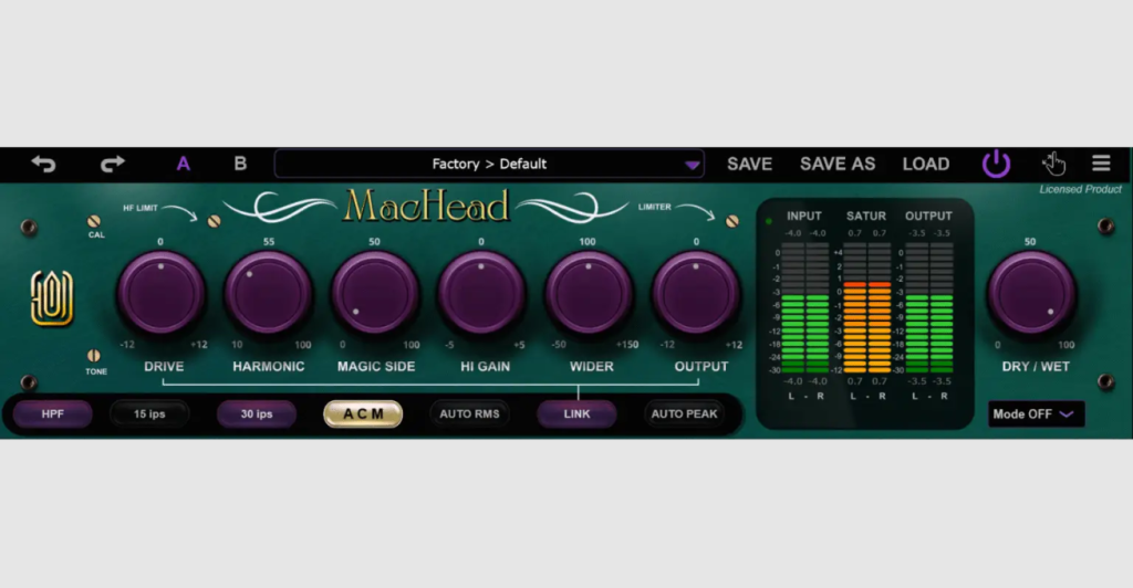 [全能混音母带处理工具] GARUC Audio MacHead v1.0.0 U2B-GUISEPPE [MacOSX]-vst音频站