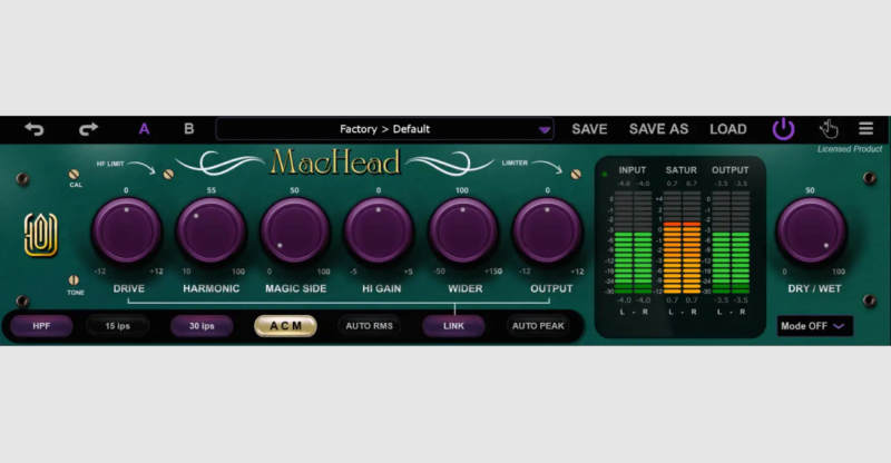 [全能混音母带处理工具] GARUC Audio MacHead v1.0.0 U2B-GUISEPPE [MacOSX]-vst音频站