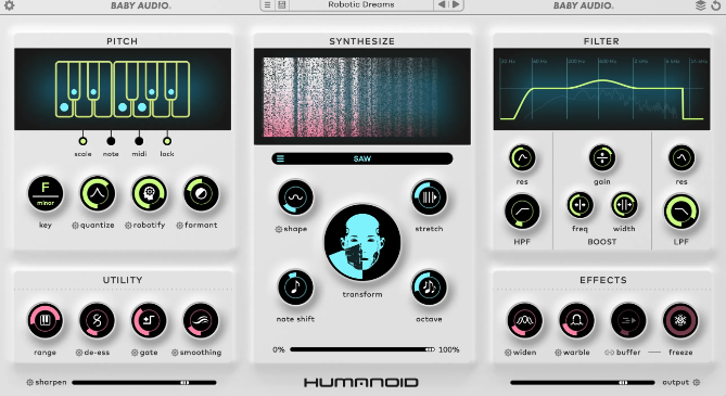 [强大的音高修正器] Baby Audio Humanoid v1.2-BTCR [WiN, MacOSX]-vst音频站